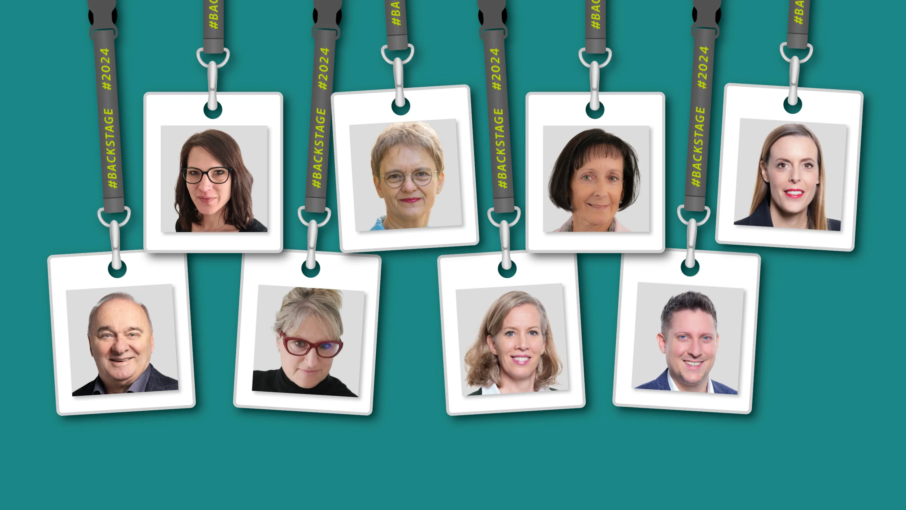 De gauche à droite: Estelle Dind, Ruth Treyer, Katrin Meier, Eleonora Quadri, Alex Kuprecht, Eva Scolari, Corinne Buro, Marin Good