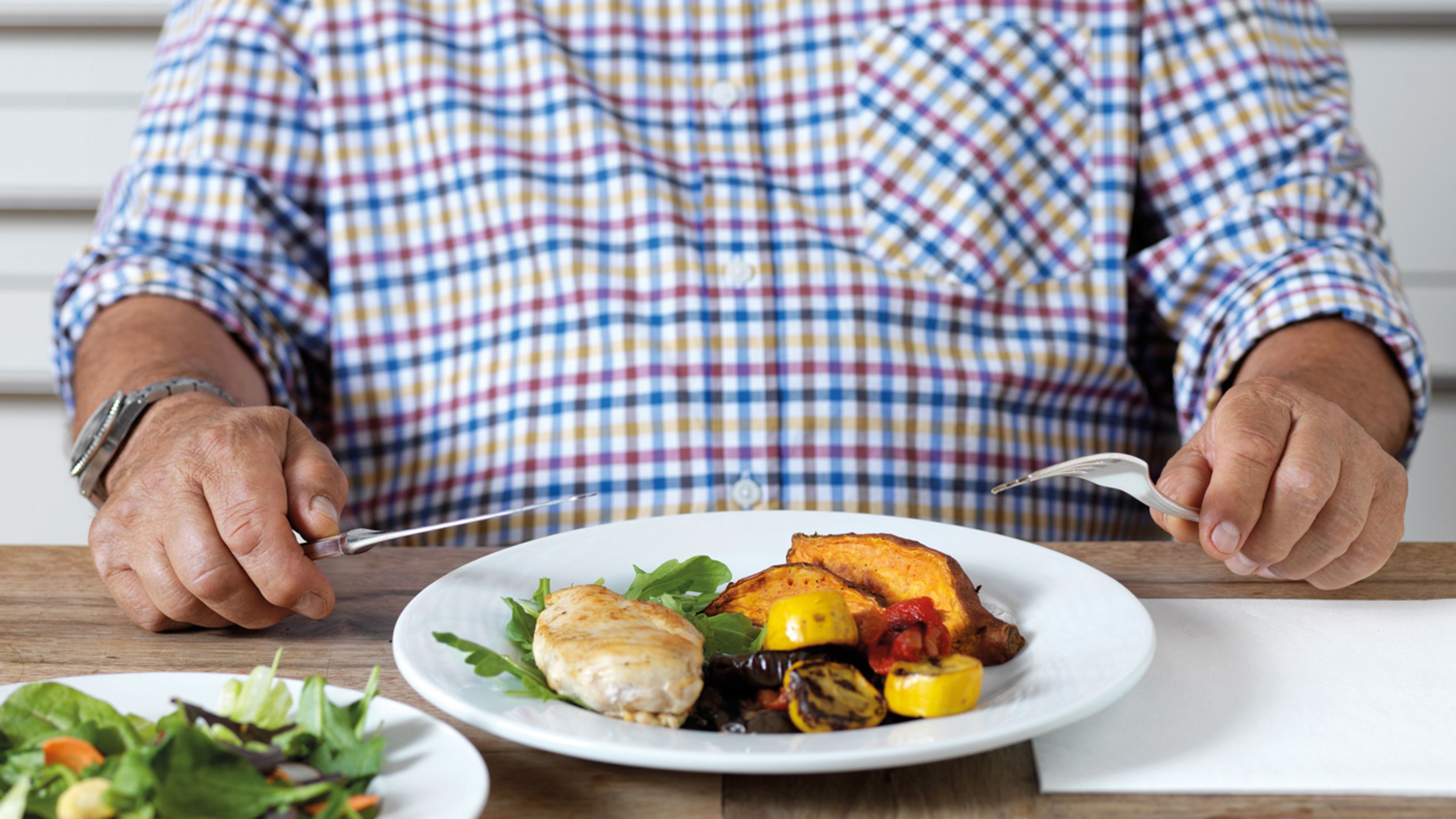 Menü des Mahlzeitendiensts