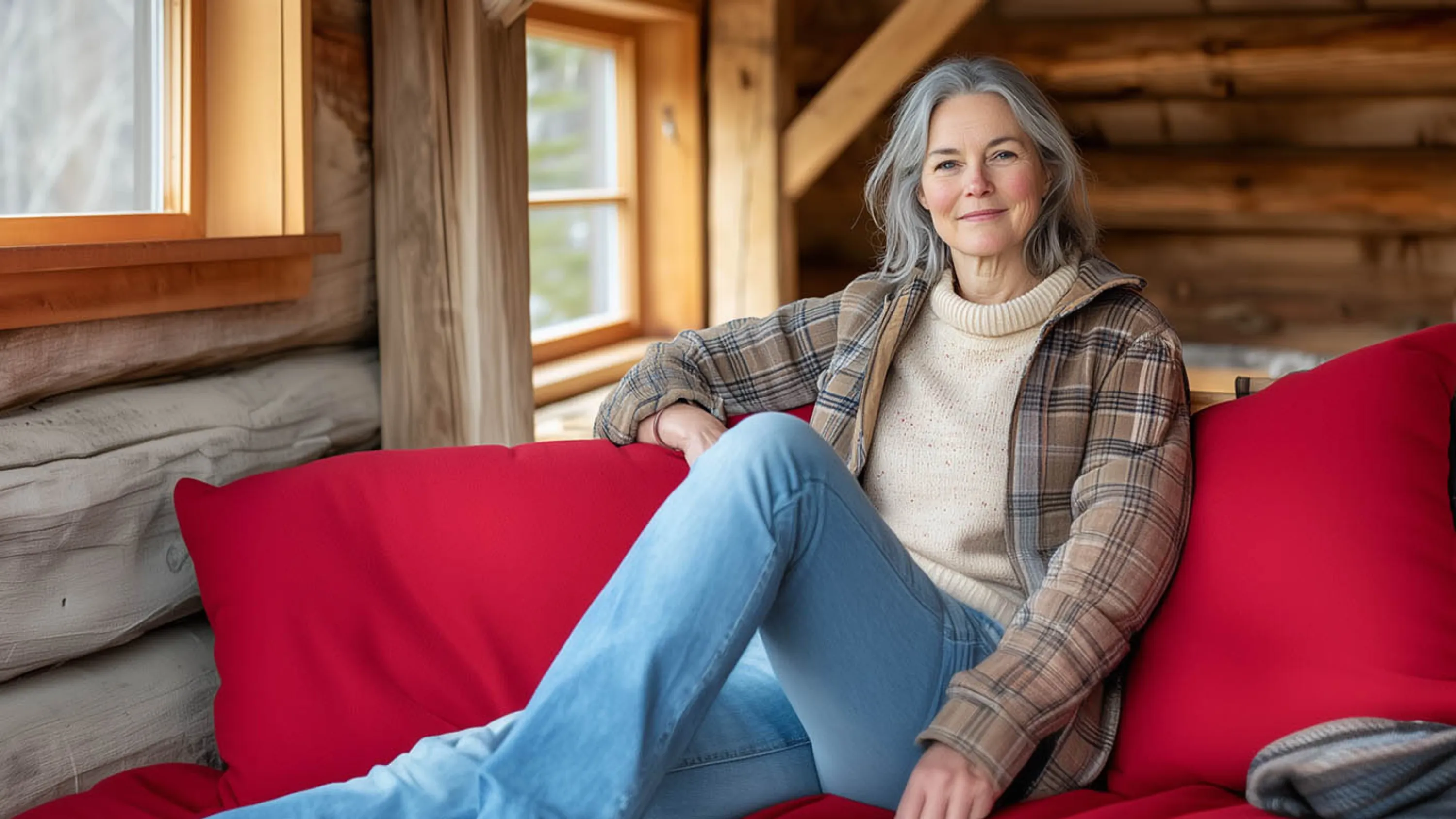 Une femme récemment retraitée profite de sa retraite.